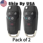 Ford Fusion 2013-2016 4 Button Flip Key Remote For N5F-A08TAA